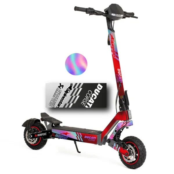 Vinilo Kukirin G2 2025 DUCATI Corse Red Holográfico