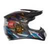 Casco Cross Kamikaze Oni Neon Negro Mate