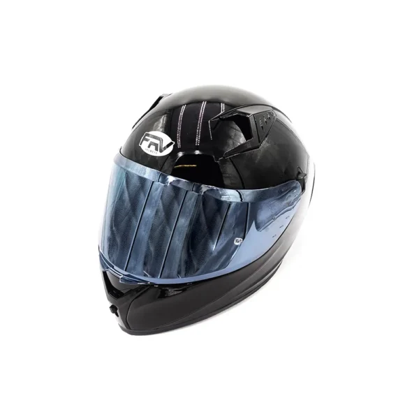 Casco Integral Negro Brillante