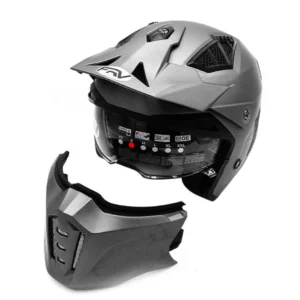 Casco Gris Metalizado Mate